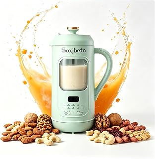 Nut Milk Maker & Multi-Function Blender - 1L Large Capacity, Self-Cleaning, for Almond Milk, Soy Milk, Smoothie, Juice, Baby Food, Soup & More, Quiet Design with Visual Window