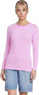 Lands' End Women's Cotton Rib Knit T-Shirt