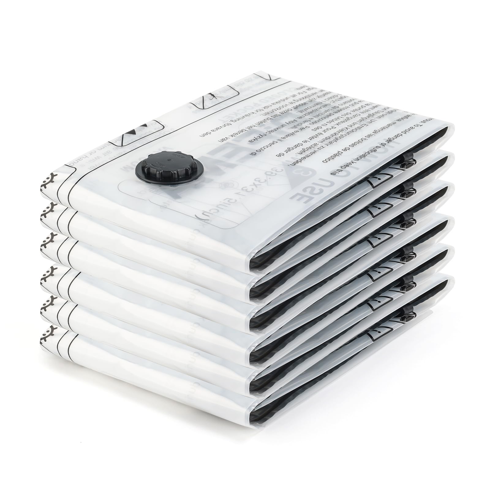 GRIFEMA GH83-8 Vacuum Bags Pack of 6 100 x 80 cm for Clothes Duvets