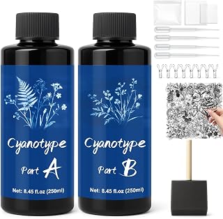 WAN2TLK Cyanotype Kit, 500ml Sun Printing Kit for Paper & Fabric