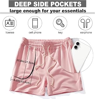 AIMPACT Men's 5" Cotton Workout Shorts Casual Fitness Gym Shorts with Pockets