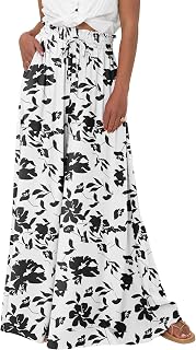 BTFBM Wide Leg Flowy Palazzo Pants for Women