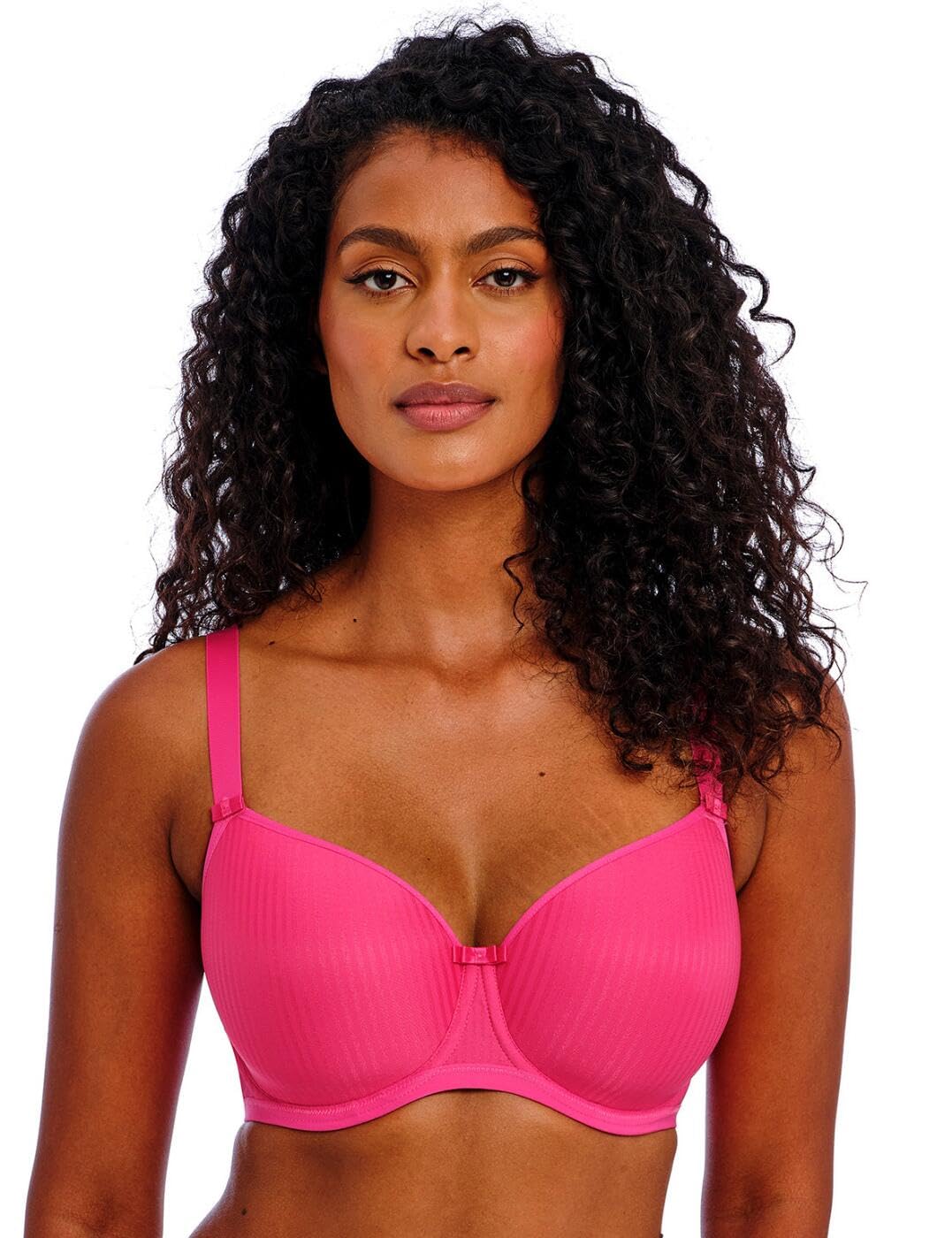 Freya Women's Idol Underwire Molded T-Shirt Bra , Hot Pink, 32FF