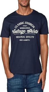 riverso RIVLeon Men's Short Sleeve Crew Neck T-Shirt, 100% Cotton, Green, Blue, White, Grey, Red, Orange, S, M, L, XL, 2XL, 3XL, 4XL, 5XL