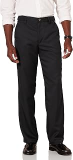 Amazon Essentials Men's Classic Fit Suit Pants with Elastic Waist and No Flats