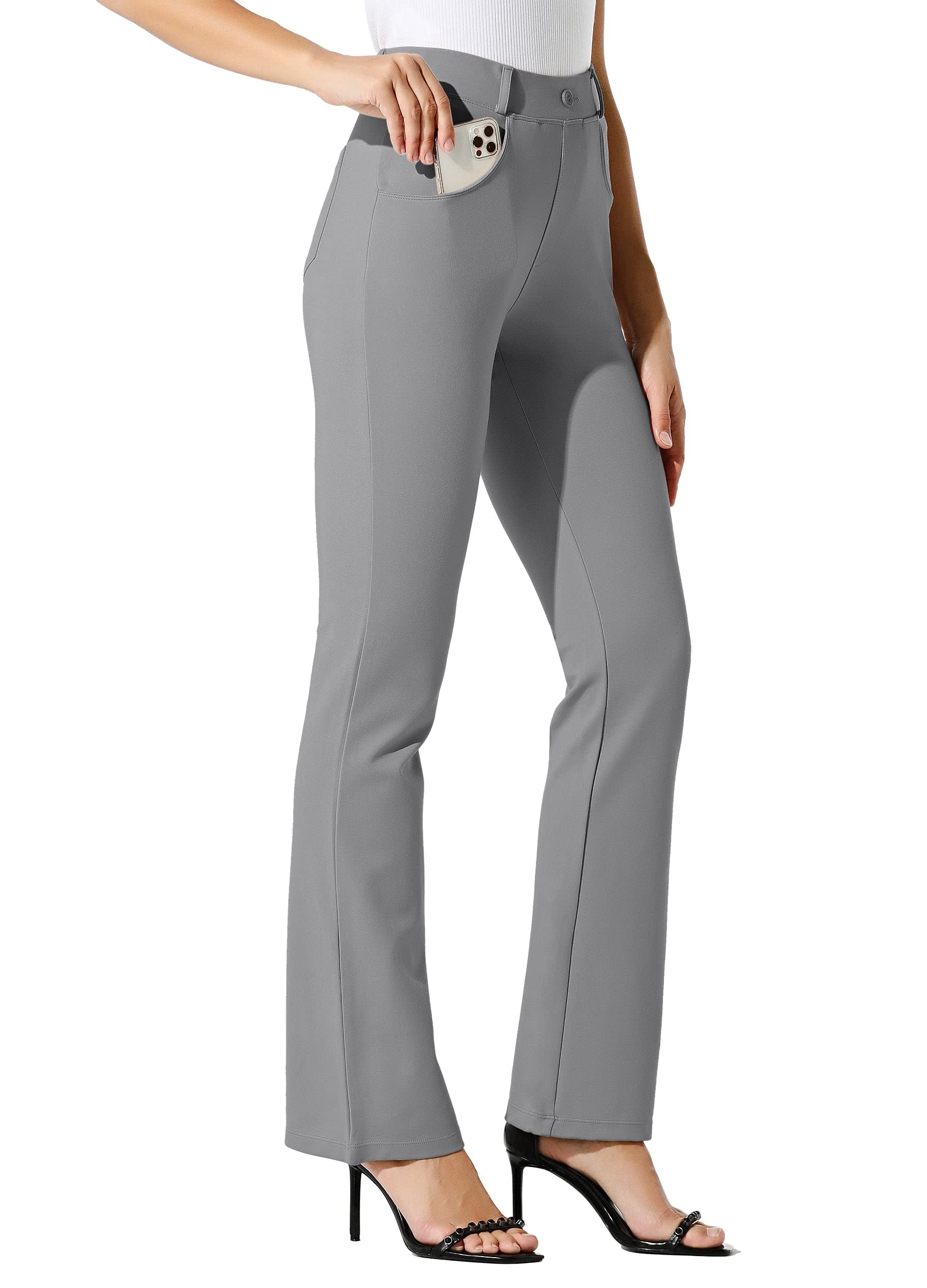 Willit Yoga Pants for Women Bootcut Work Pants Stretchy Casual Office Pants Smal