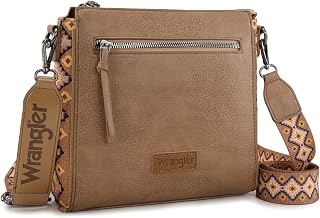Wrangler Crossbody Purses for Women Vegan Leather Shoulder Bag Handbags