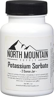 North Mountain Supply Potassium Sorbate Stabilizer, 2oz Jar | Food and USP Pharmaceutical Grade, Home Brewing, Stabilize Wine, Food Preservation, Cooking, Safe, Effective,