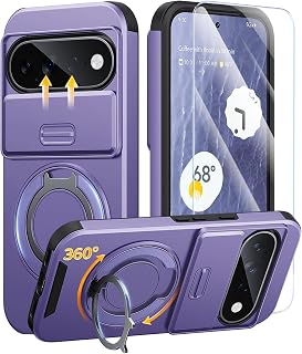JAME for Google Pixel 10 Pro XL/11 Pro XL Case, Stand & Slide Camera Cover