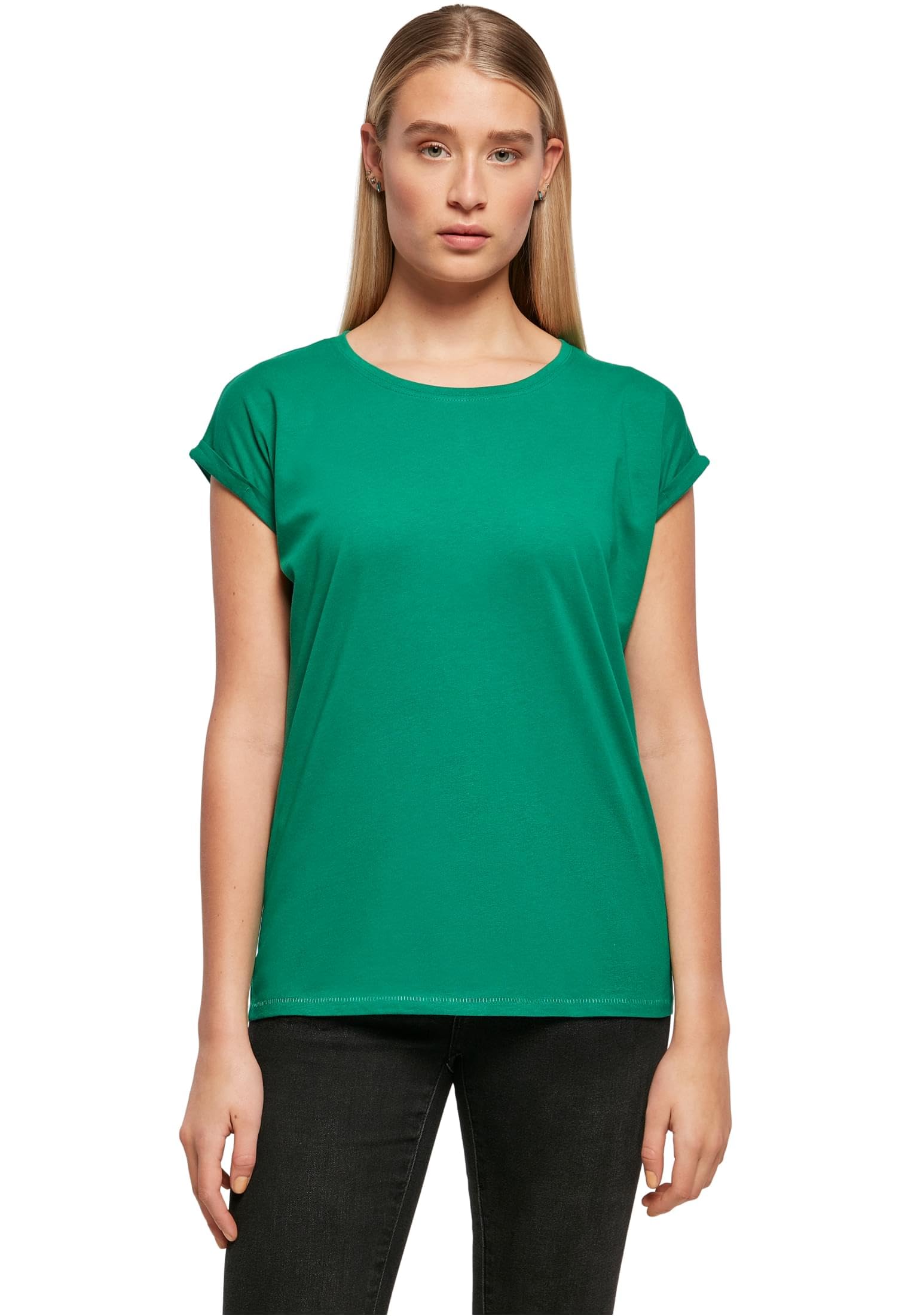 Build Your Brand Women's Ladies Extended Shoulder Tee T-Shirt