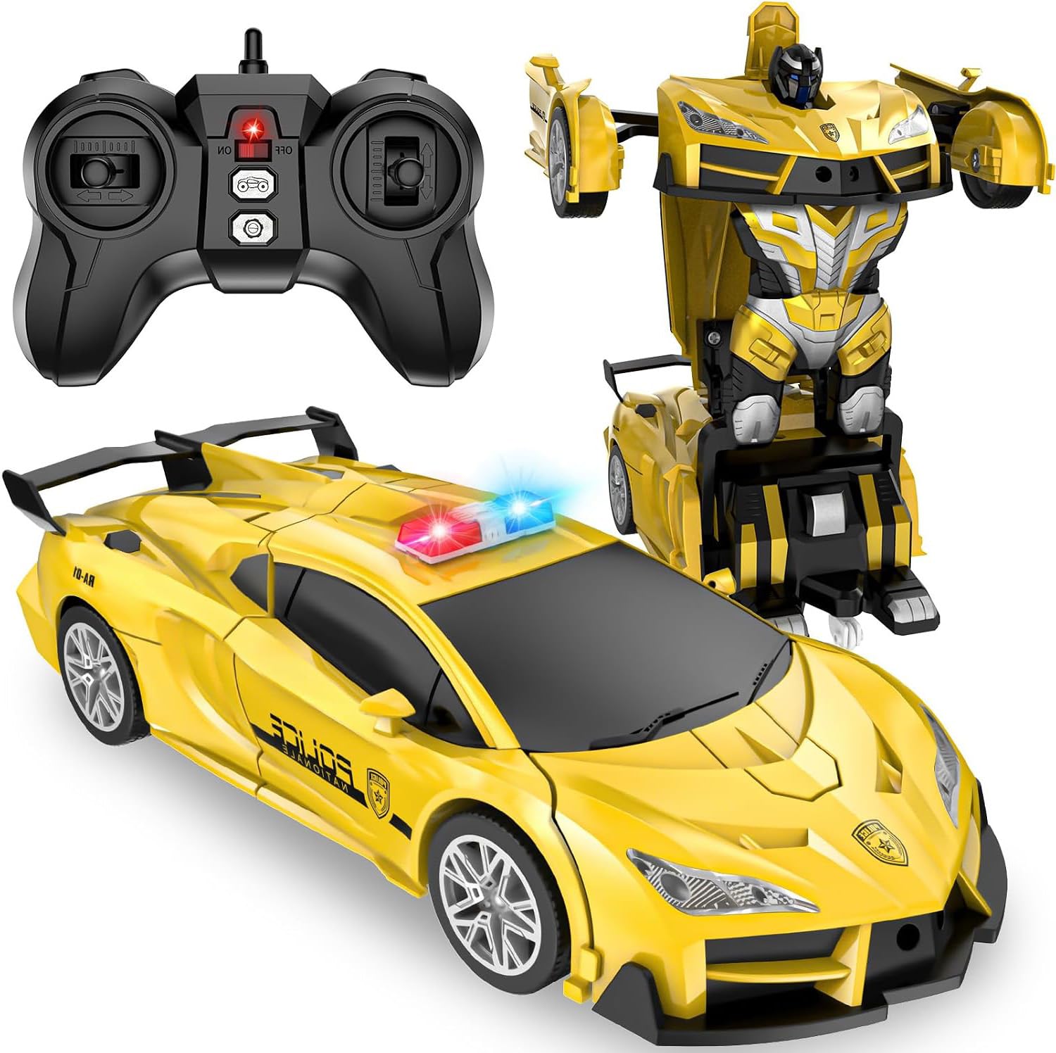LNNKINE Remote Control Car Transforming Toys for 5 Year Old boy Christmas | Easy