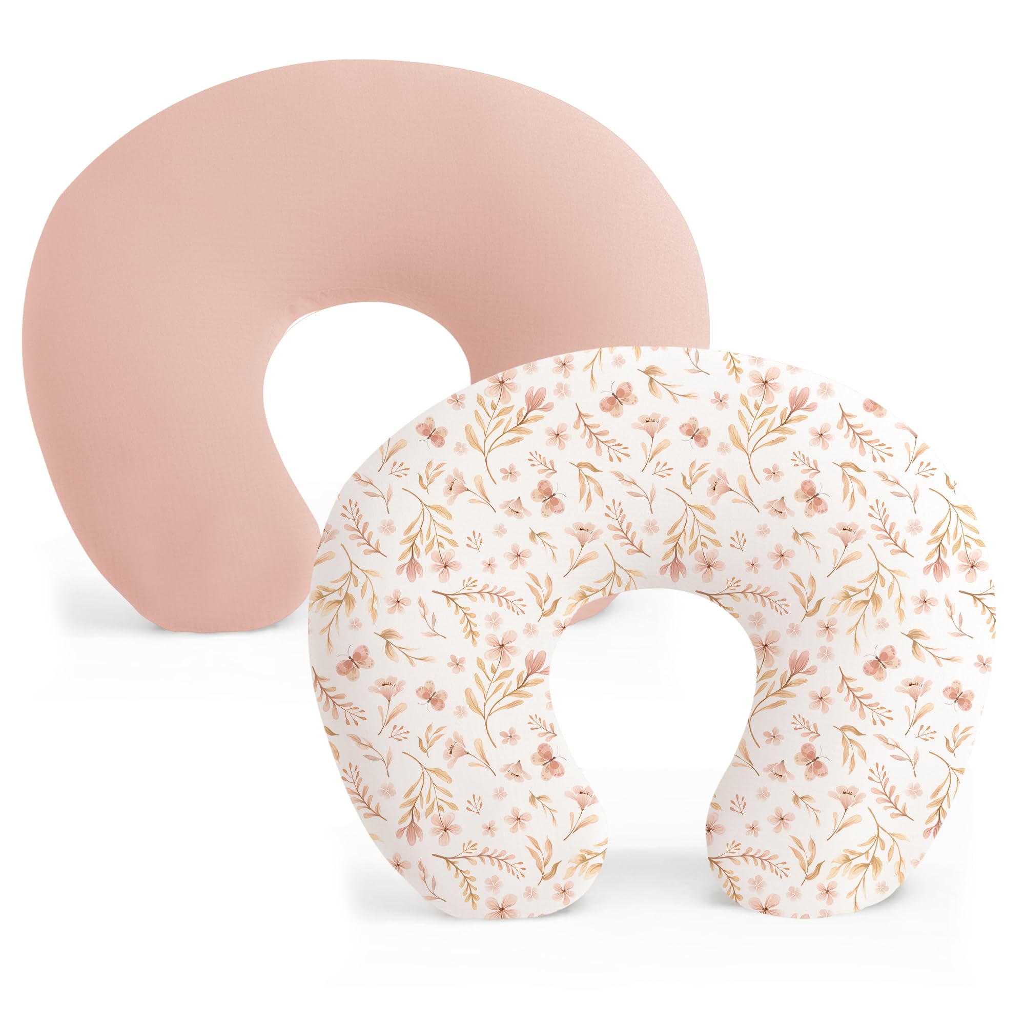 Konssy 2 Pack Nursing Pillow Covers, Soft Stretchy Cover for Breastfeeding | Cov