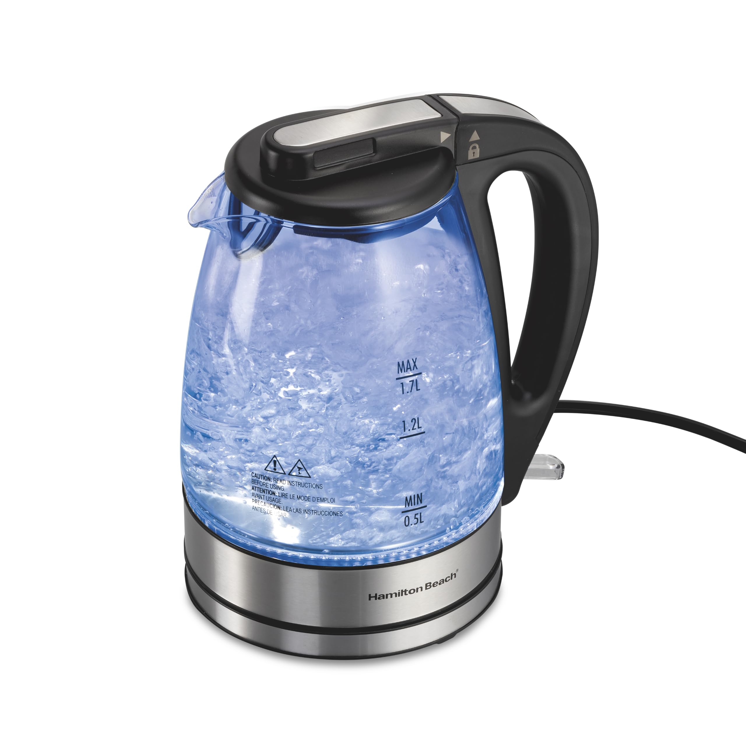 Hamilton Beach 1.7 Liter Electric Tea Kettle, Water Boiler & Heater | Fast Boili