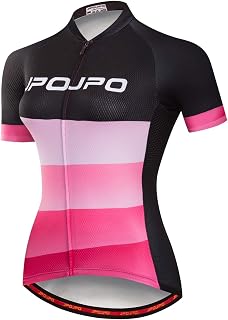 JPOJPO - Camiseta de Ciclismo para Mujer, Manga Corta, Transpirable, para Ciclismo