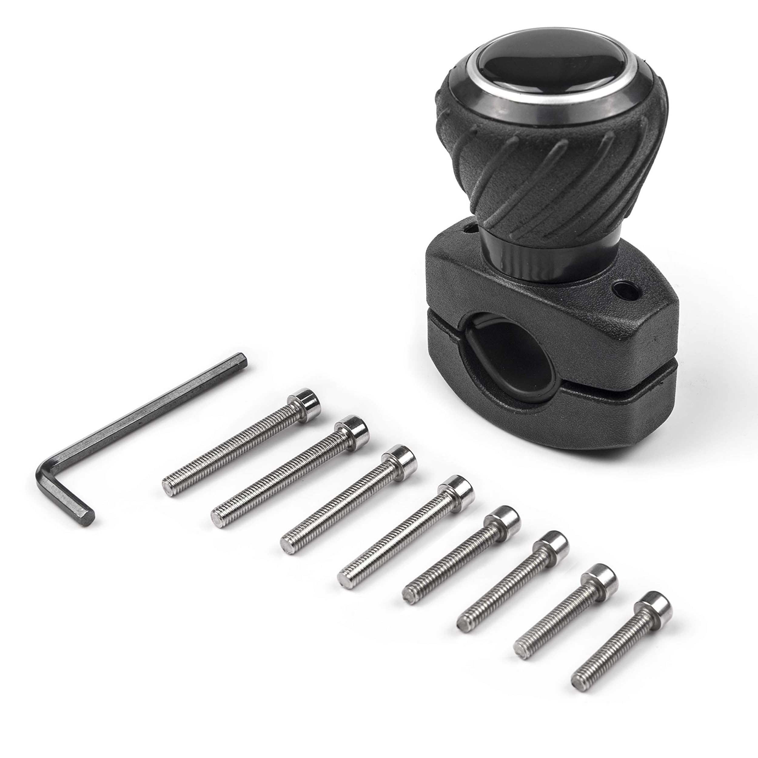 Deluxe Steering Wheel Power Handle Spinner Knob - Universal Steering Wheel Fit f