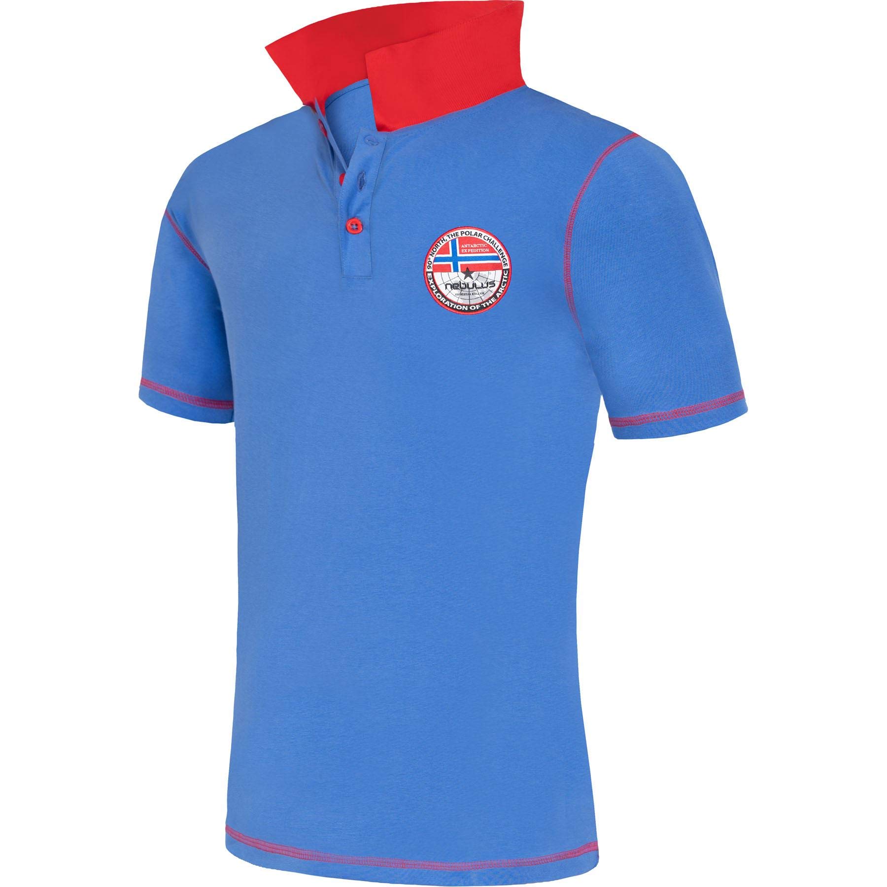 Nebulus Entertain Men's Polo Shirt with Embroidery for Men, Shirt Short Sleeve S