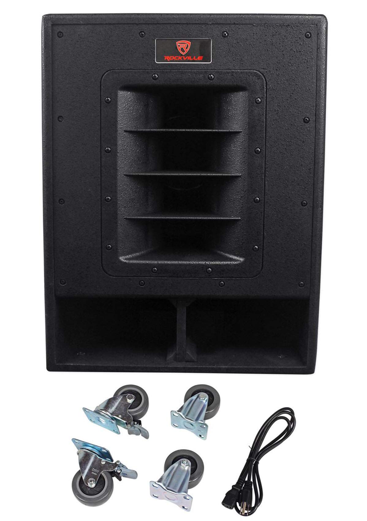 Rockville RBG15FA 15" 2400W Active Powered Pro Folded Horn PA/DJ Subwoofer | 240