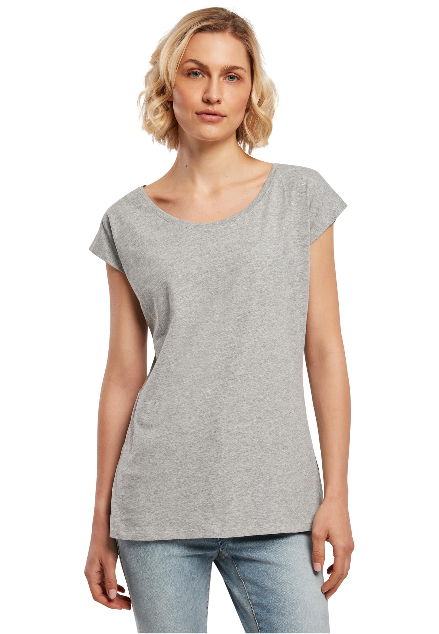Build Your Brand Women's Bb013-ladies Wide Neck Tee T-Shirt
