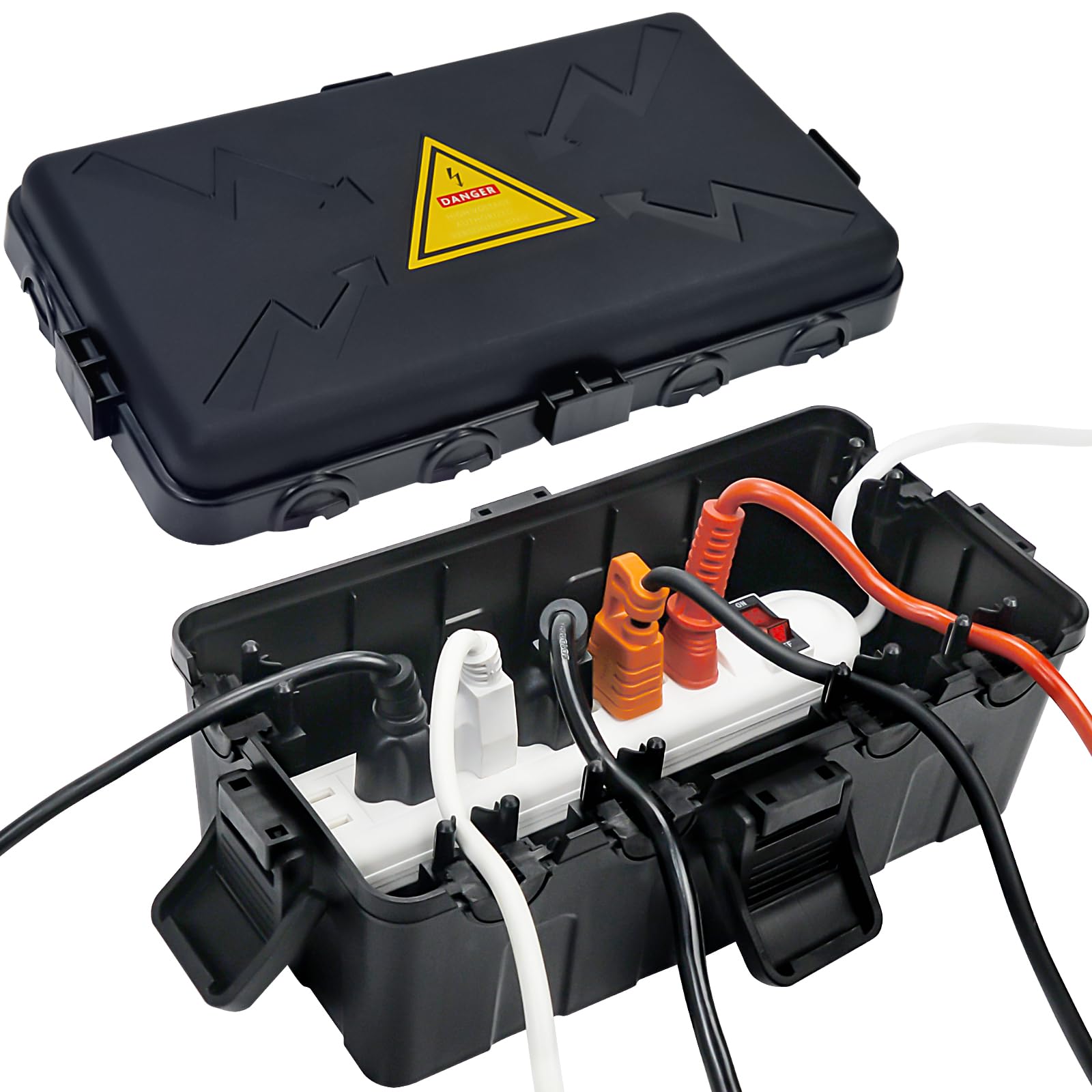 Hrensaw Medium Outdoor Electrical Box(10.6x5.5x4.5inch),Weatherproof Connection 