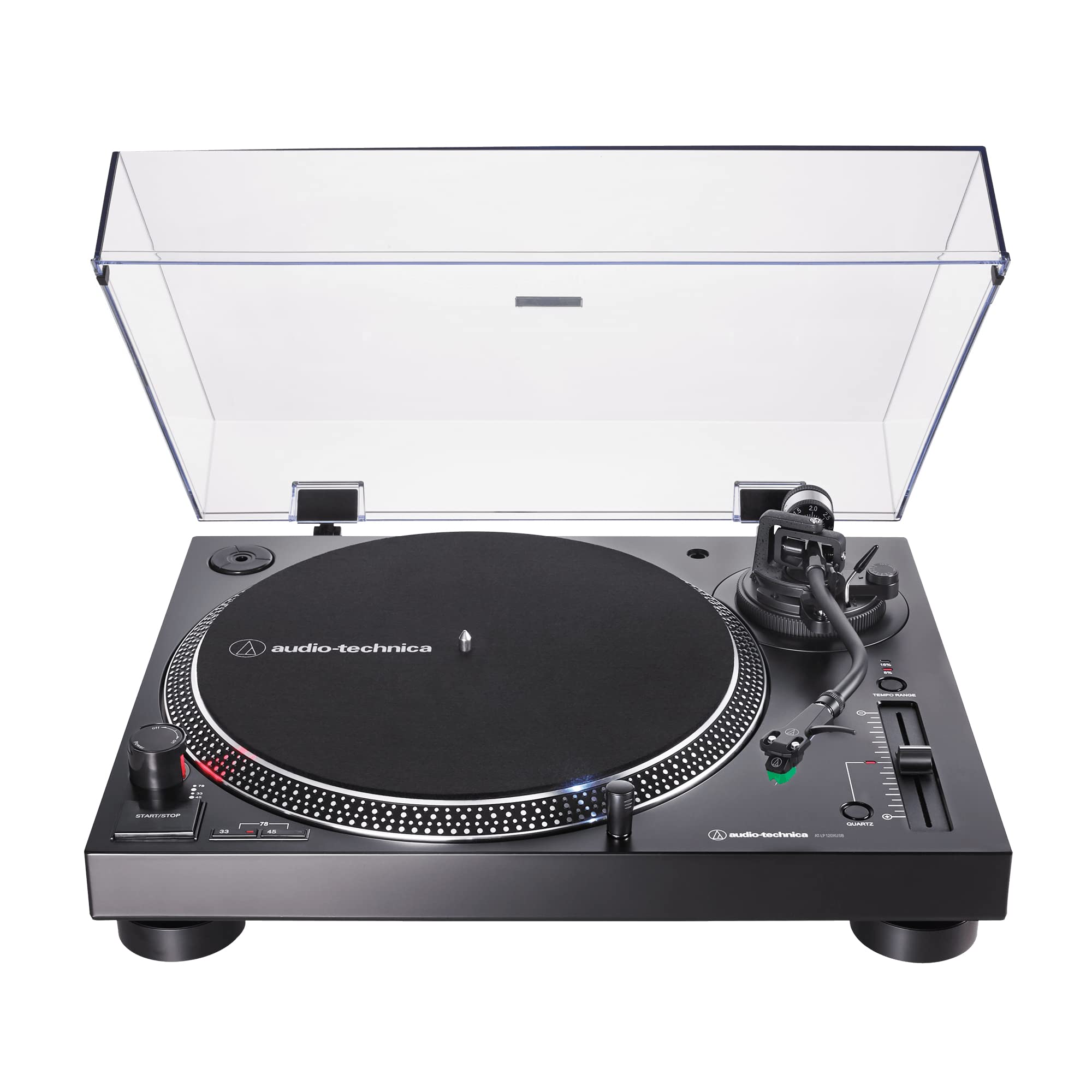 Audio-Technica AT-LP120XUSB-BK Direct-Drive Turntable (Analog & USB), Fully Manu