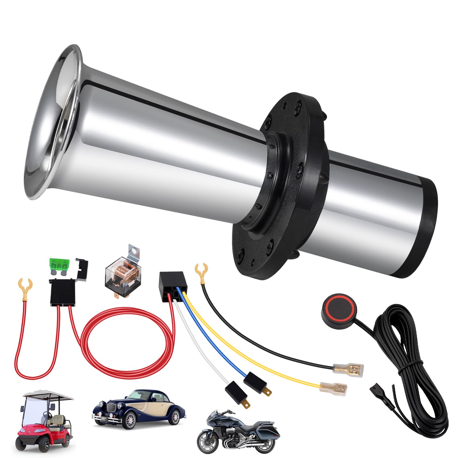 BANHAO OOGA Horn Kit 12V Vintage Ahooga Car horn Antique Auga for Golf Cart | Sw