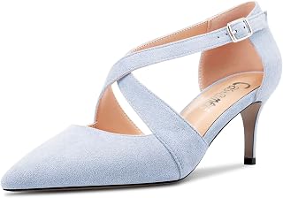 Castamere Women's Half Needle Pointed Heel Pumps Cross Strap Sexy Classic 6.5 cm Heels
