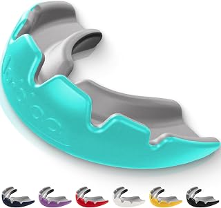 lobloo® SLICK Sports Mouthguard – Ultra Slim 1mm | Dentist-Level Protection | Modified Vacuum-Fit Fusion | Oxygen Flow & Comfort | MMA, Boxing, Football, Basketball. (Large +14yrs, Mint)