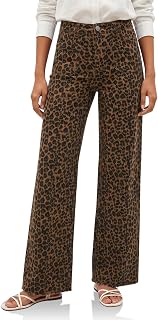 Cicy Bell Jeans da donna a gamba larga a vita alta, elasticizzati e dritti