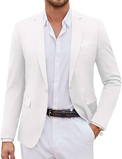 COOFANDY Mens Casual Blazer One Button Casual Jackets Casual Business Casual Jackets Lightweight Sports Jackets