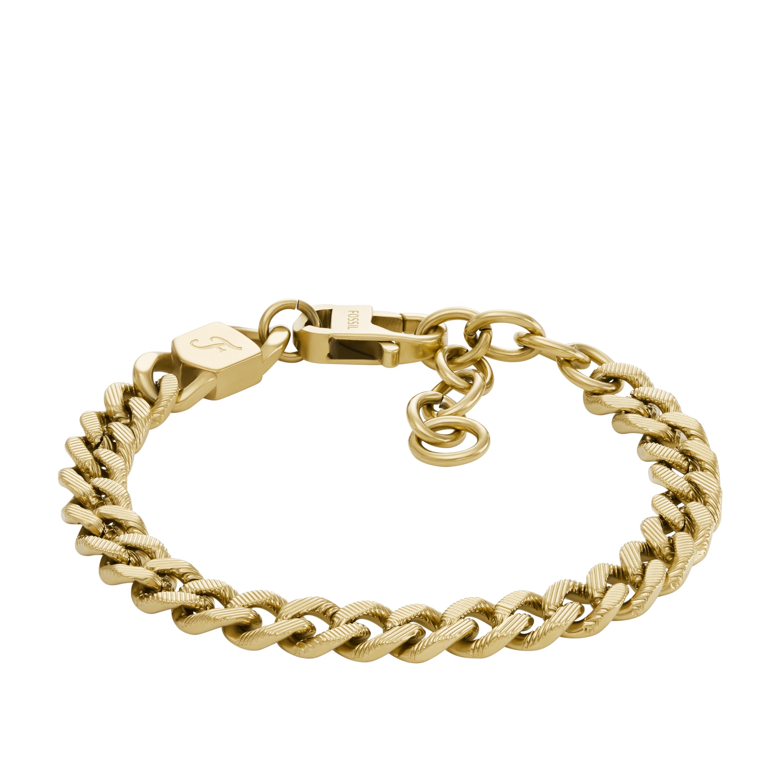 Fossil Women's Ellis Pavé Glitz Gold-Tone Brass Tennis Chain Bracelet