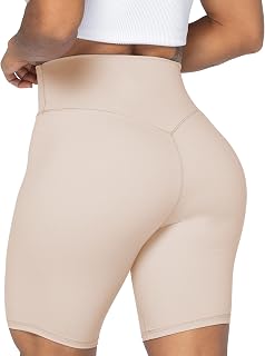 Sunzel Women Seamless Front High Waist Tummy Control Yoga Shorts Fitness Shorts