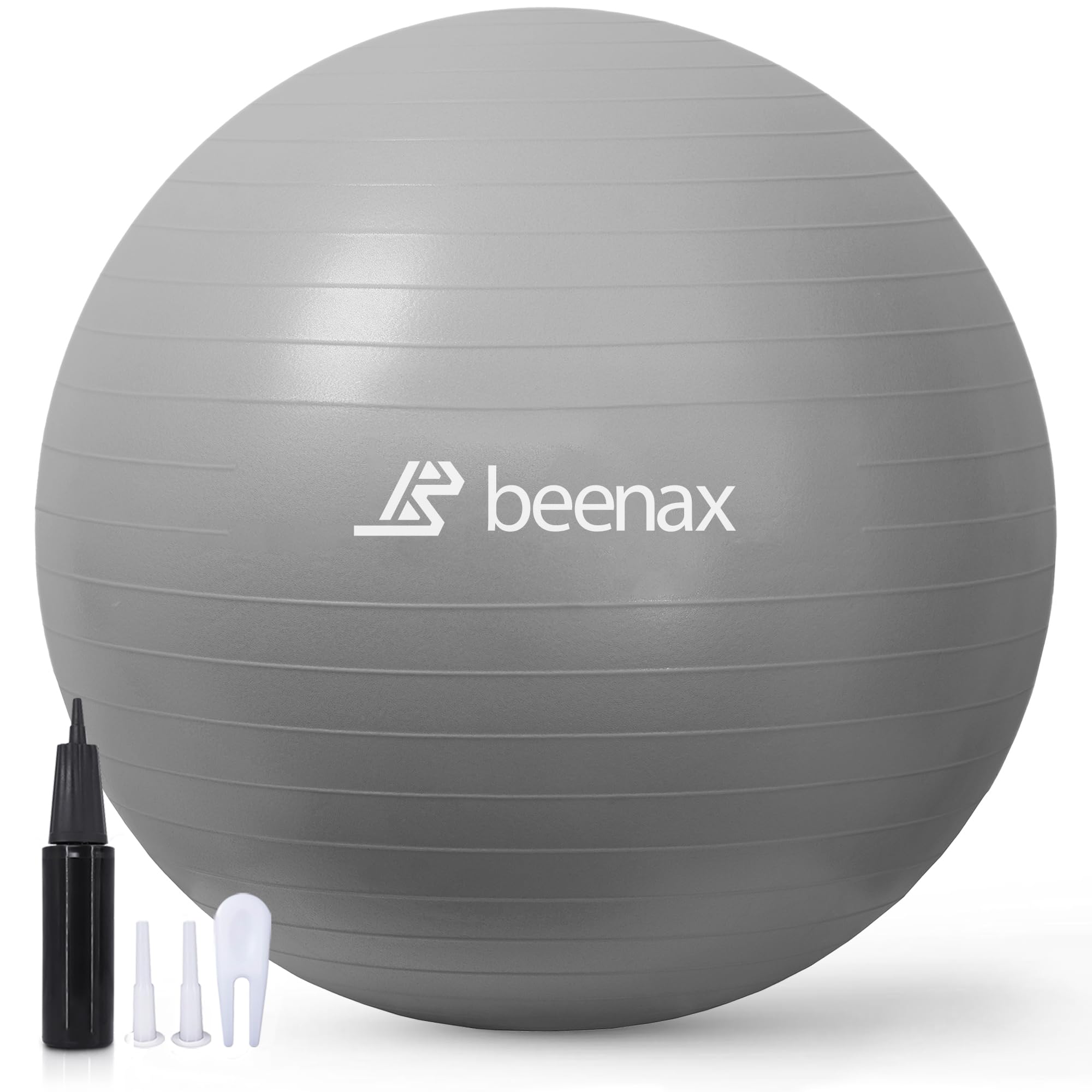 Beenax Exercise Gym Ball 55cm 65cm 75cm - Anti-Burst, Fitness & Pregnancy