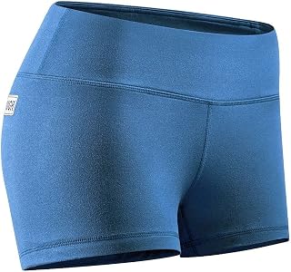 Tough Mode Womens 3" Lightweight Running WOD Volleyball Shorts Workout Mesh Liner Zip Pocket