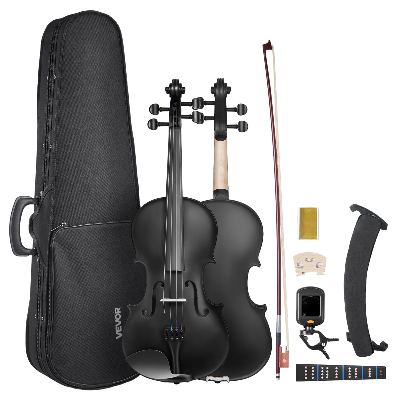 VEVOR Violin 4/4 Full Size for Adults, Violin Fiddle Set for Beginners Student w