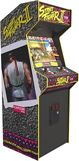 Iconic Arcade Street Fighter II: The World Warrior XT - Home Arcade Machine | 9/10 Scale Cabinet With 15+ Capcom Classics, Raspberry Pi 5 Power, 19.5 Inch Screen, Lighted Marquee, and HDMI Out