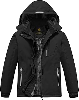 MoFiz Girls' Winter Ski Jacket Ski Jacket Junior Coats Winter Ski Jacket with Hood
