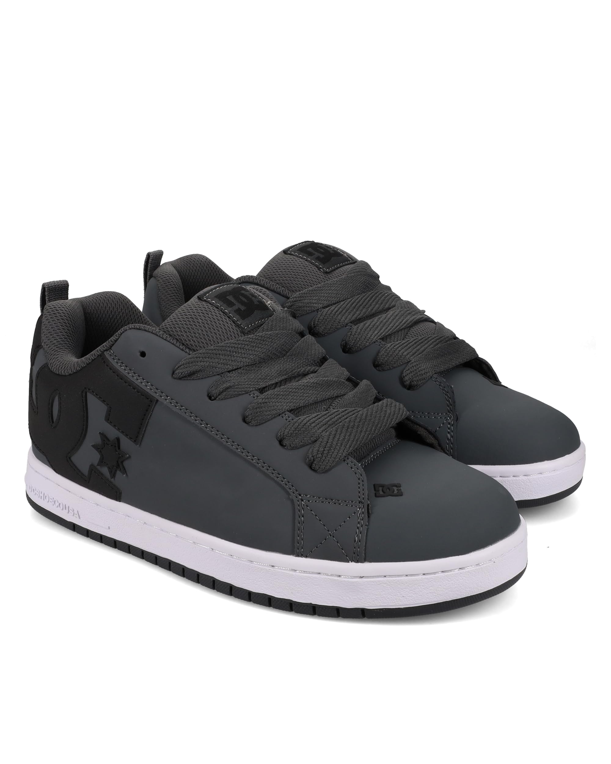 DC Shoes Court Graffik Mens Skate Trainers in Grey Black