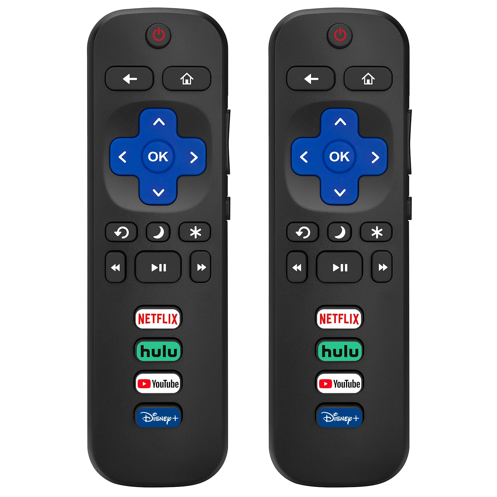 (2 Pack) Replacement Remote Control for Roku TV, for TCL Roku/Onn Roku TVs | for