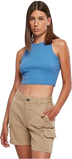 Urban Classics Women's Tb1498-ladies Cropped Rib Top Undershirt (Pack of 1)