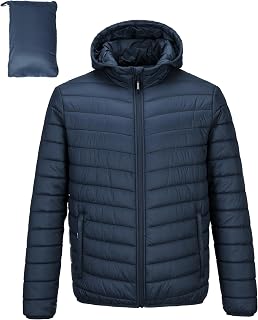 Outdoor Ventures Mens Quilted Jacket Waterproof Winter Jacket