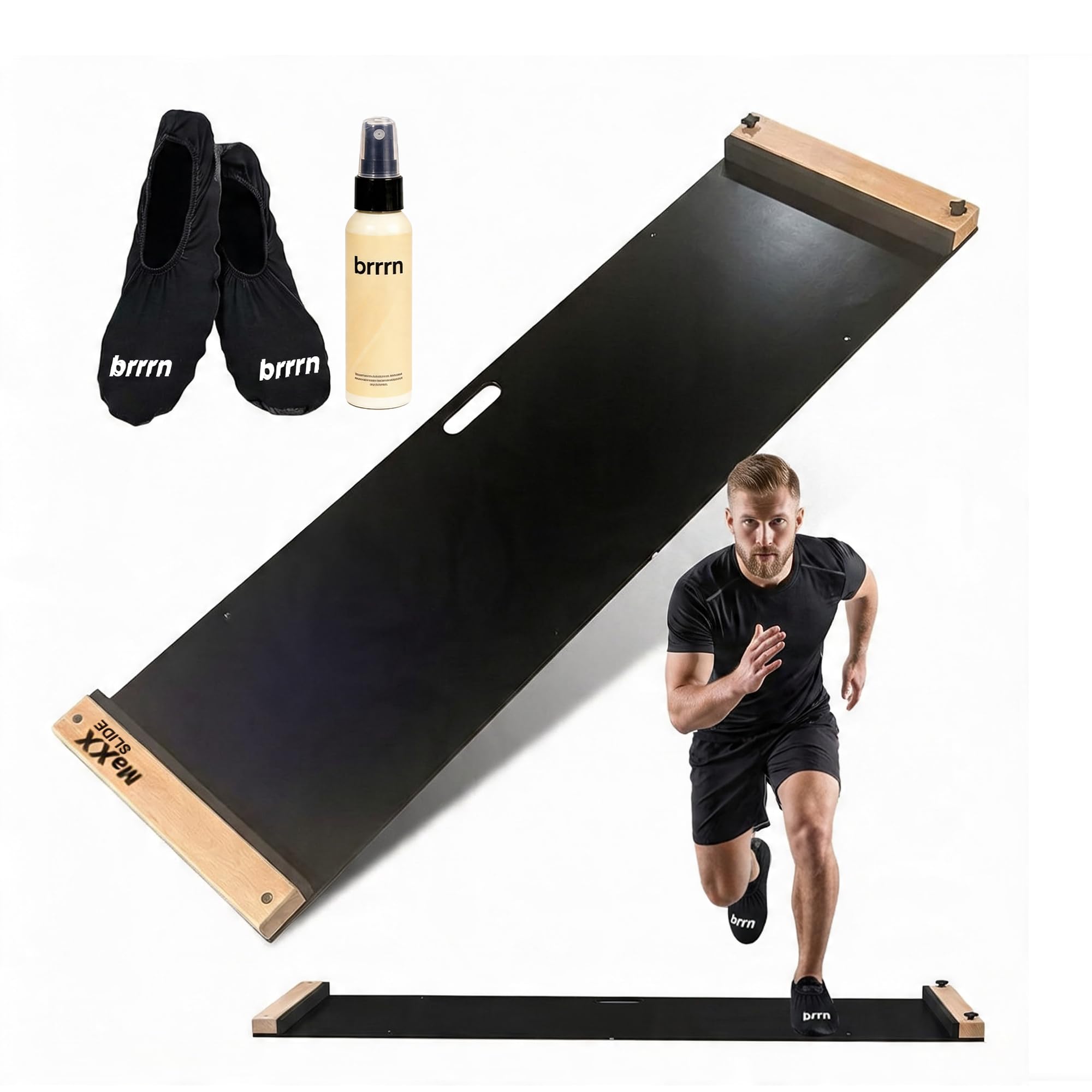 MaXXSlide Adjustable Slide Board – 5 ft or 6 ft | Hockey, Speed & Agility Traini