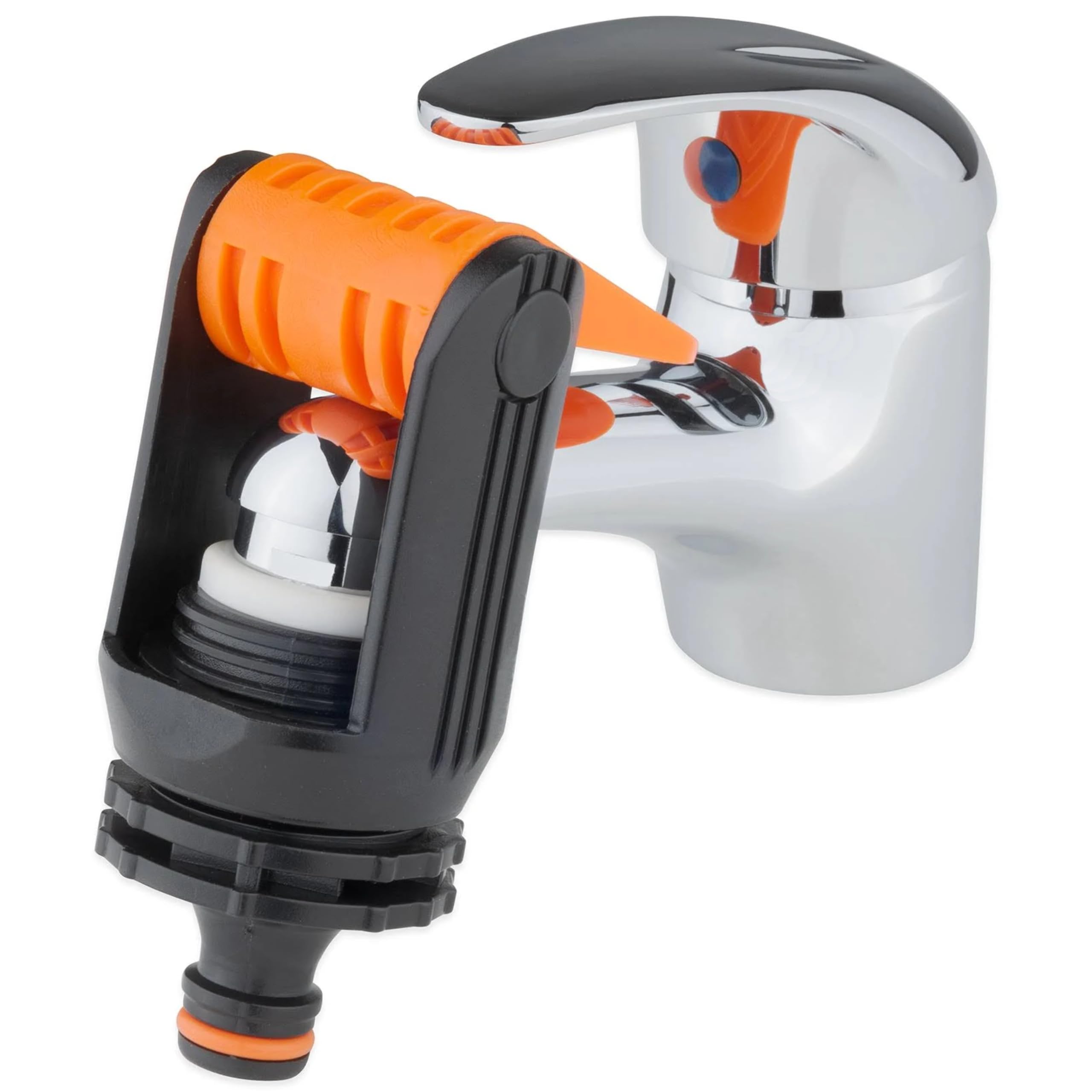 Bradas Garden Hose Tap Adapter – Easy Installation Adjustable Tap Connector – Un