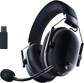 Razer BlackShark V2 Pro Wireless Gaming Headset, 70 Hr Battery, Black | Detachable Mic, Pro-Tuned FPS Profiles, 50mm Drivers, Noise-Isolating, Memory Foam Earcups, PC, PS5, Switch 2, Bluetooth 5.2