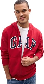 GAP Men's Heritage Logo Full Zip Hoodie Hooded Sweatshirt
