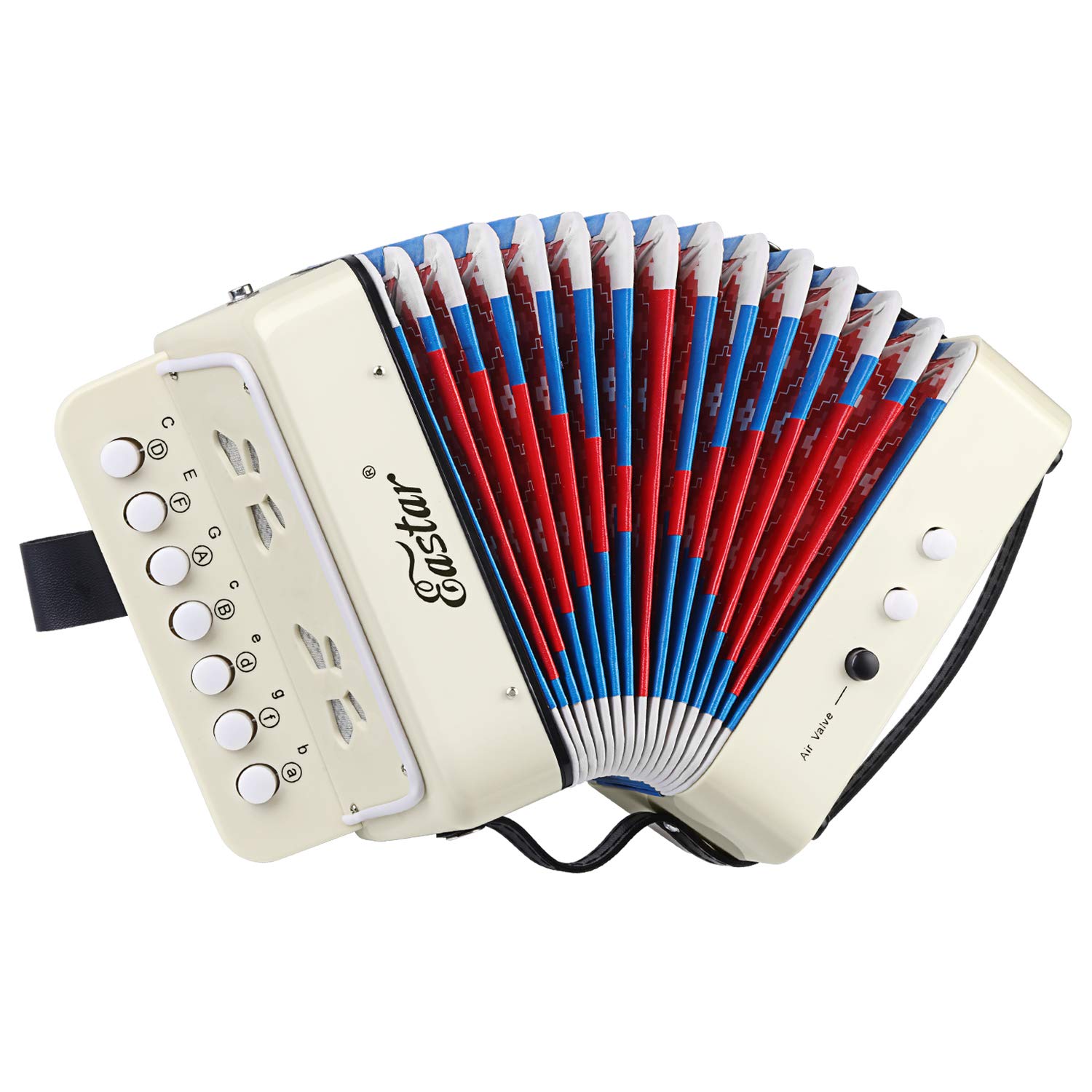 Eastar Kids Accordion Toy Accordion Mini Musical Instruments 10 Keys Button for 
