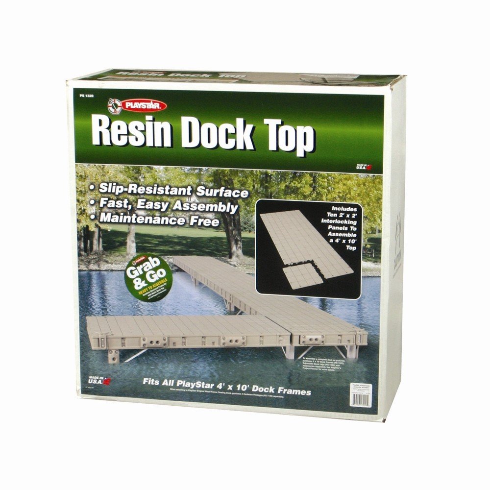 PlayStar Resin Dock Top for Use On Wood, Aluminum or Premium Frame Stationary, R