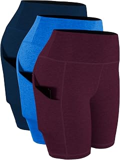Cadmus Womens High Waist Tummy Control Leggings with Two Pockets