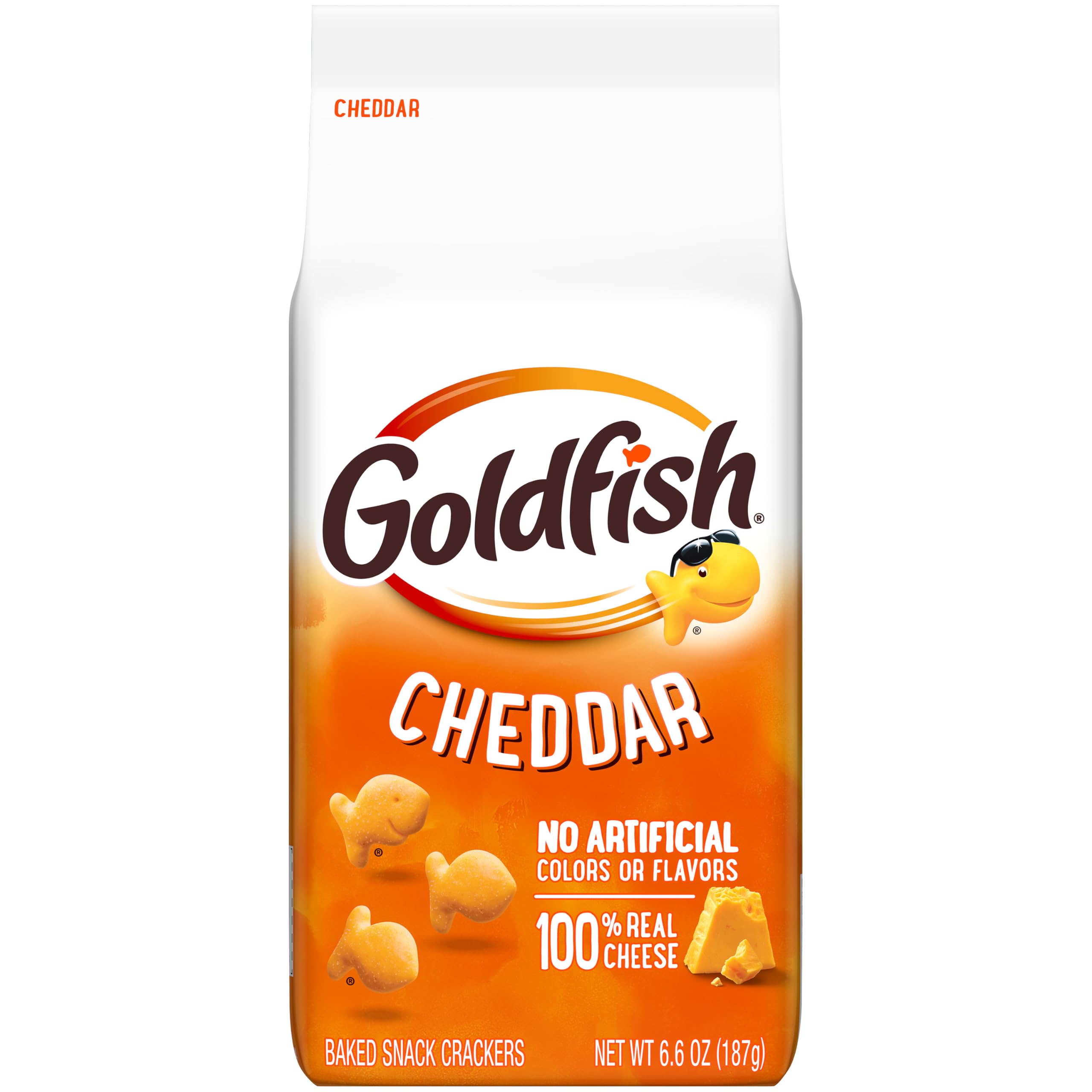 Goldfish Cheddar Baked Snack Crackers, 6.6 Oz Bag