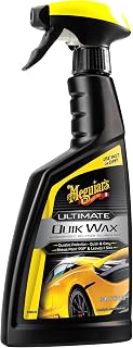 Meguiar’s Ultimate Quik Spray Wax, 473 ml | Advanced Polymer Spray Wax Delivers Lasting Protection, Deep Shine, Slickness, and Extreme Water Beading - G200916EU