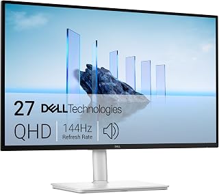 Dell 27 Plus USB-C Monitor - S2725DC, QHD (2560x1440), 144Hz, IPS, 1ms MPRT | AMD FreeSync, 99% sRGB, Height Adjust, Built-in Speakers, 2 USB-C, DisplayPort, HDMI, 2 USB-A, 3 Year Warranty
